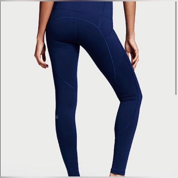 Victorias Secret Sport Women’s Royal Blue Knockout Mesh Back Leggings Size Small - Picture 1 of 13